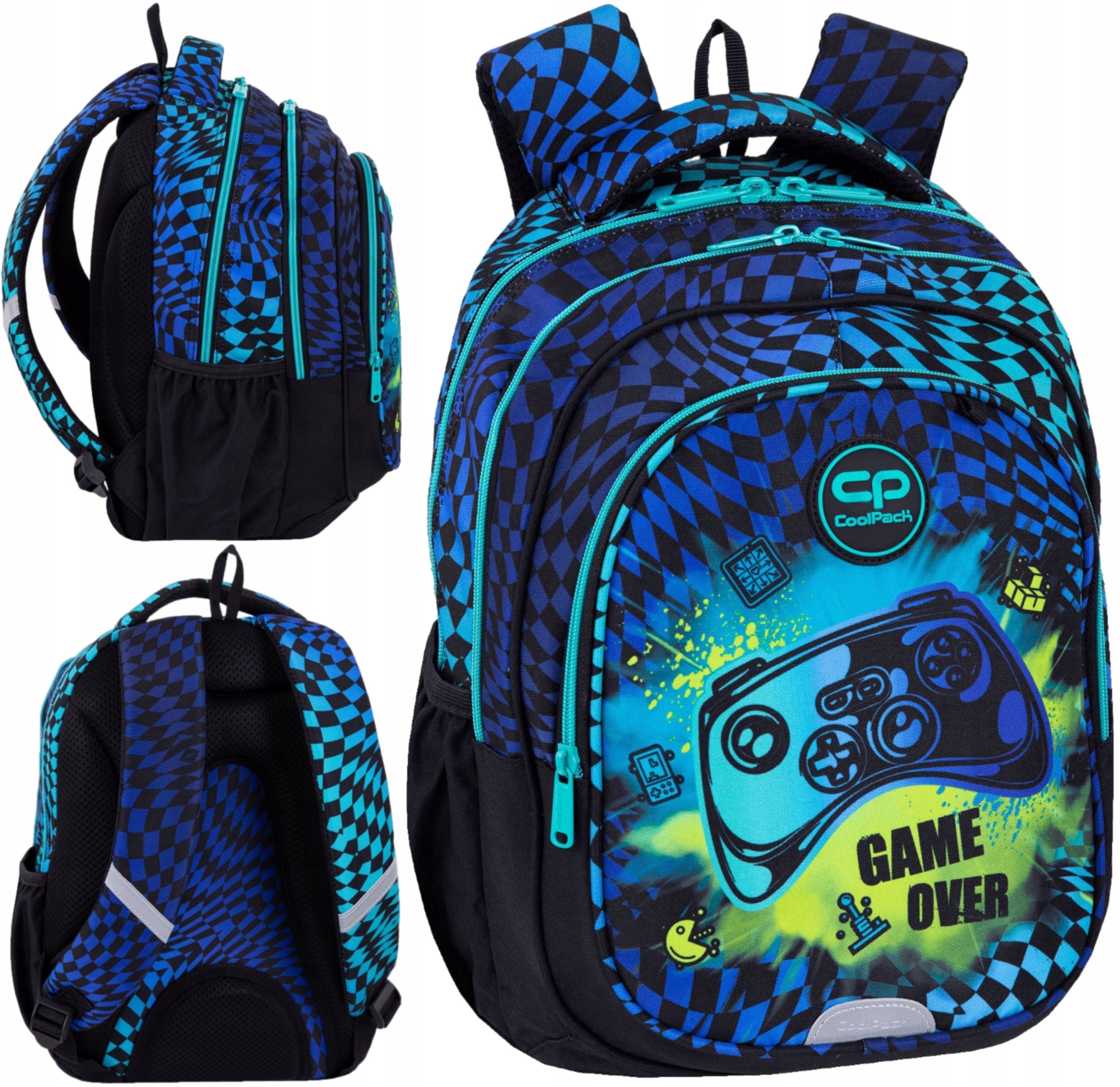 CoolPack Fast Gamer Chess školský batoh pre chlapcov 1.–3. ročník 16"