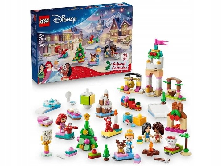 LEGO Disney Princess 43298 adventný kalendár 2026, 290 dielikov