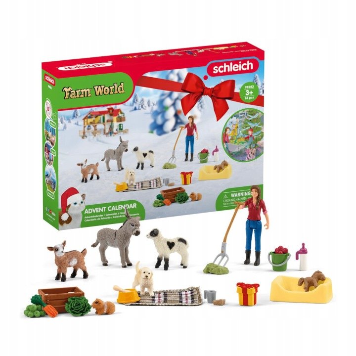 Adventný kalendár Schleich Farm World 2023 s 24 dielmi