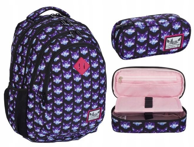 Školský batoh - 2in1 batohu hash hs -173 Cencil Case Catty Kitty - Astra