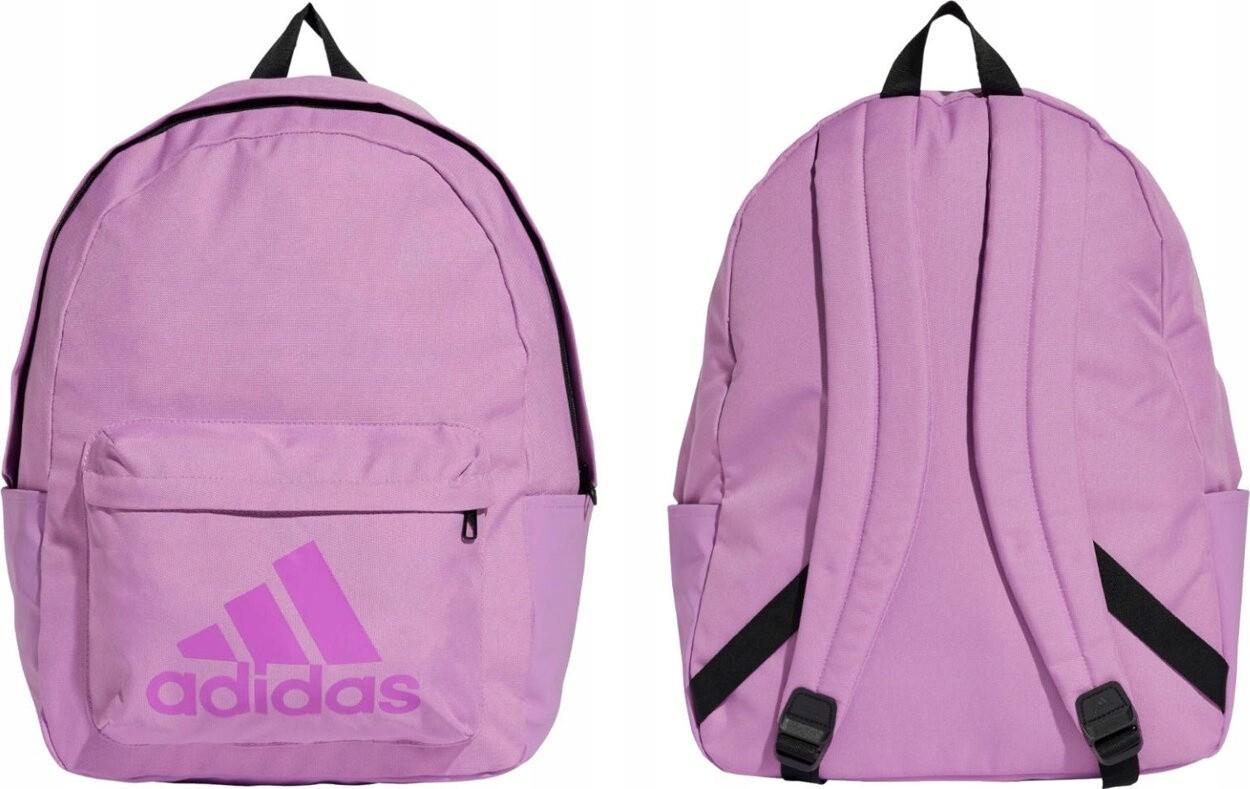 Adidas Classic Badge of Sport – Všestranný Školský Batoh vo Fialovej Farbe