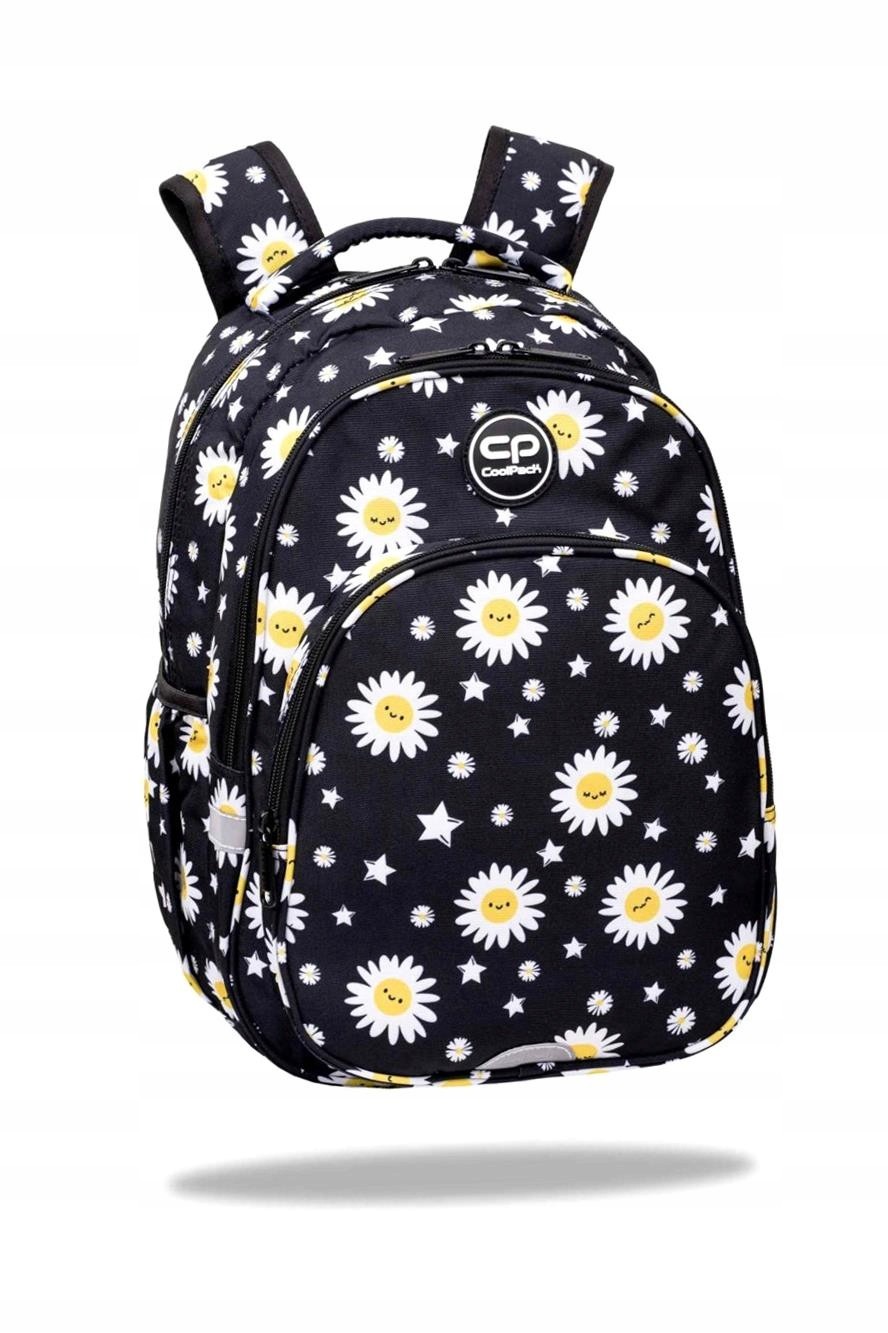 Mládežnícky batoh Coolpack Base Plus Daisy Black