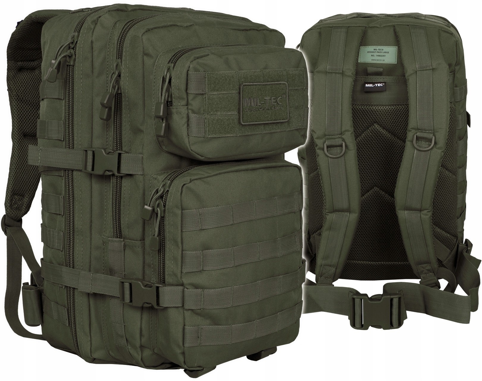 Batoh Mil-Tec Large Assault Pack 36 l, odtiene zelenej