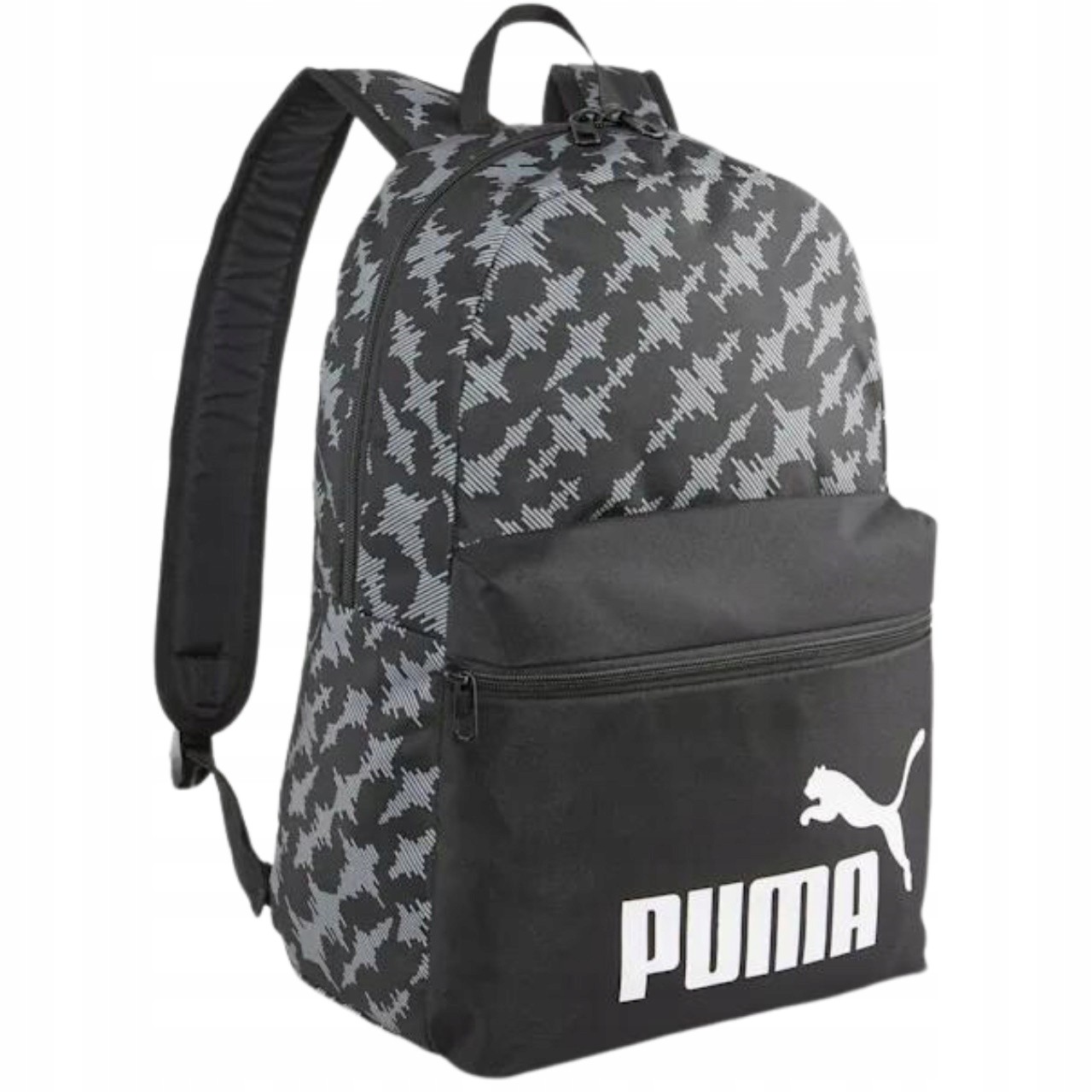 Jednokomorový školský batoh Puma čierny, Odtiene sivej a striebornej, 22 l