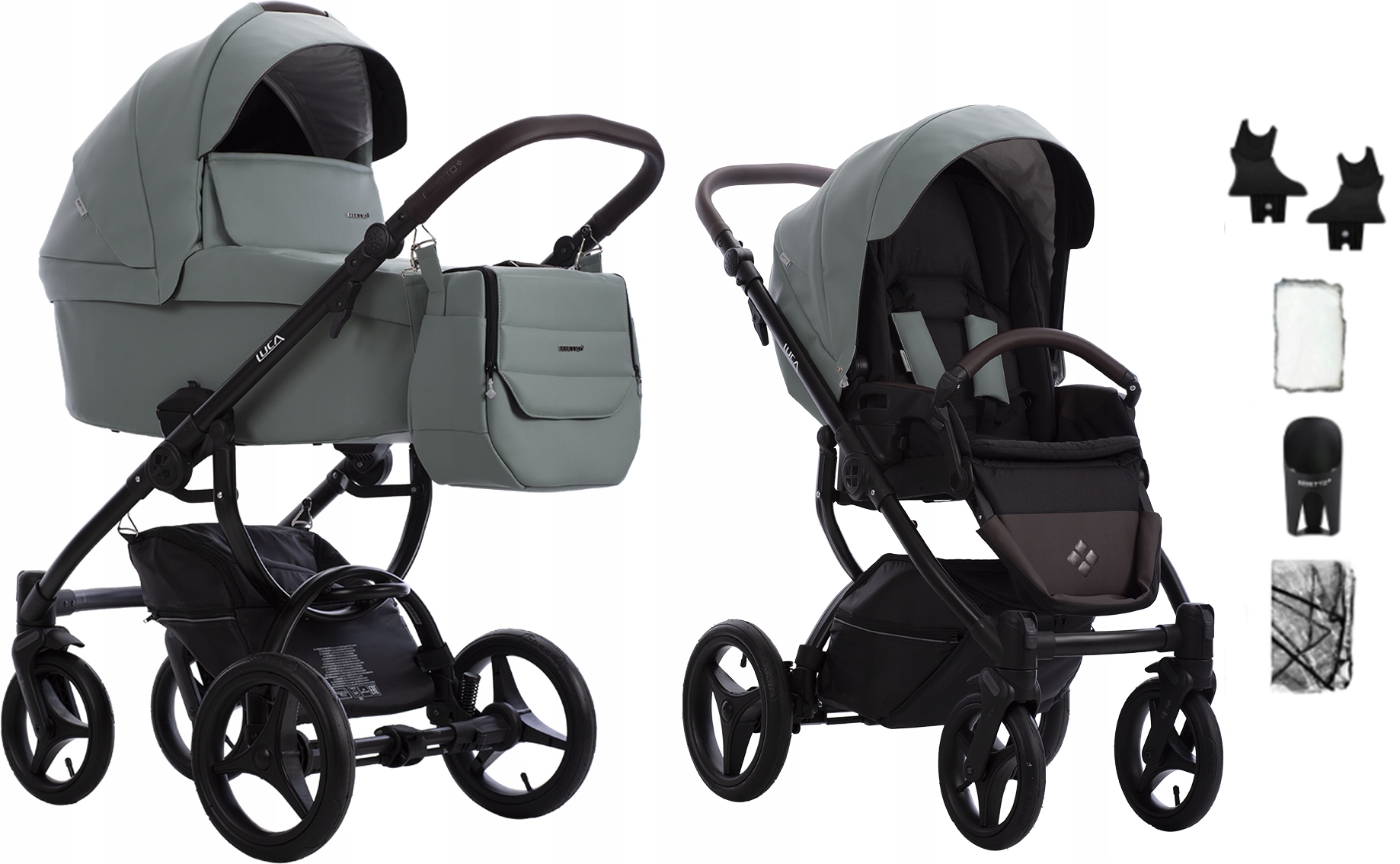 Bebetto Luca Pro 32 3w1 + Fotel Cybex Aton S2