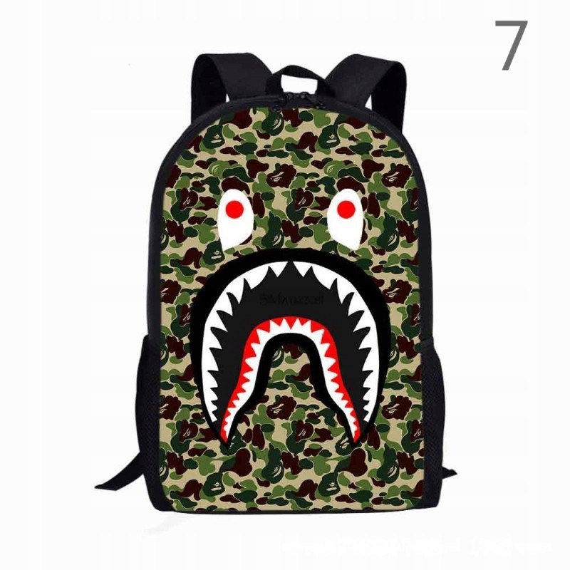 Bape Shark Camo School Batoh