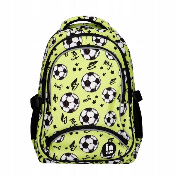 Školský batoh 16" zelený s motívom futbalu Incood