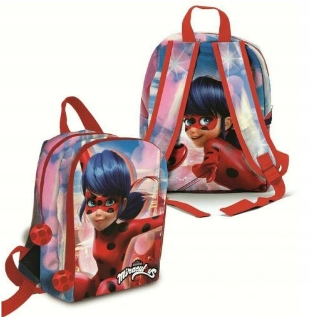 Dvojkomorový batoh MIRACULUS LADYBUG A BLACK CAT pre deti