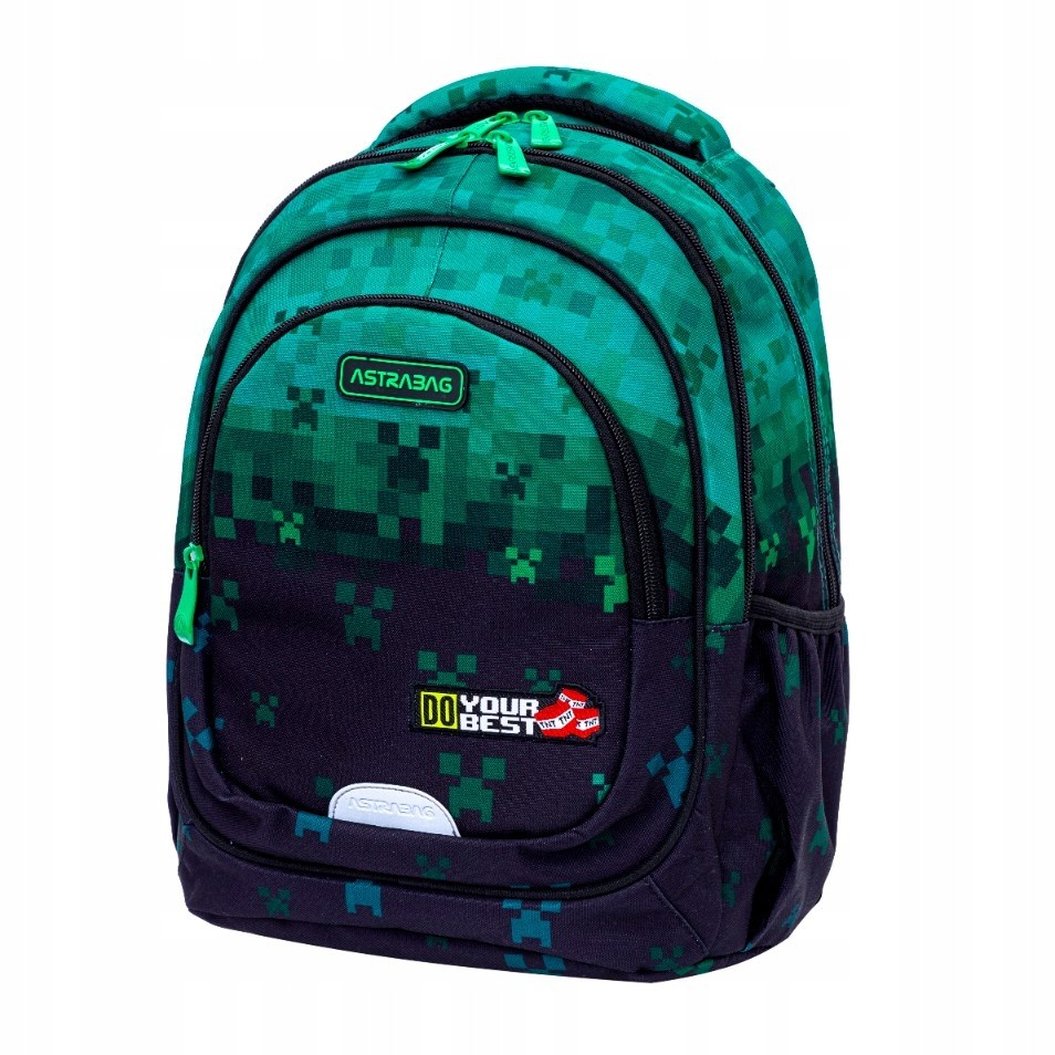 Školský batoh ASTRABAG DO YOUR BEST, AB330 v pixel-art štýle