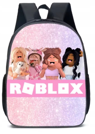 Veľký školský batoh Roblox s vodoodolnou potlačou a viacerými priehradkami