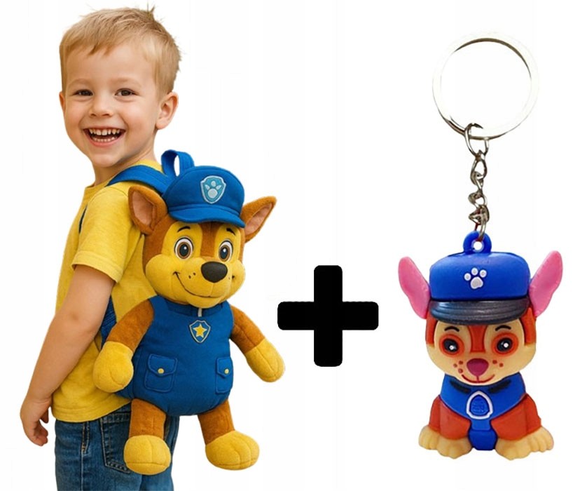 Detí batoh so školníkom a maskotkou Chase z Psího patrolem
