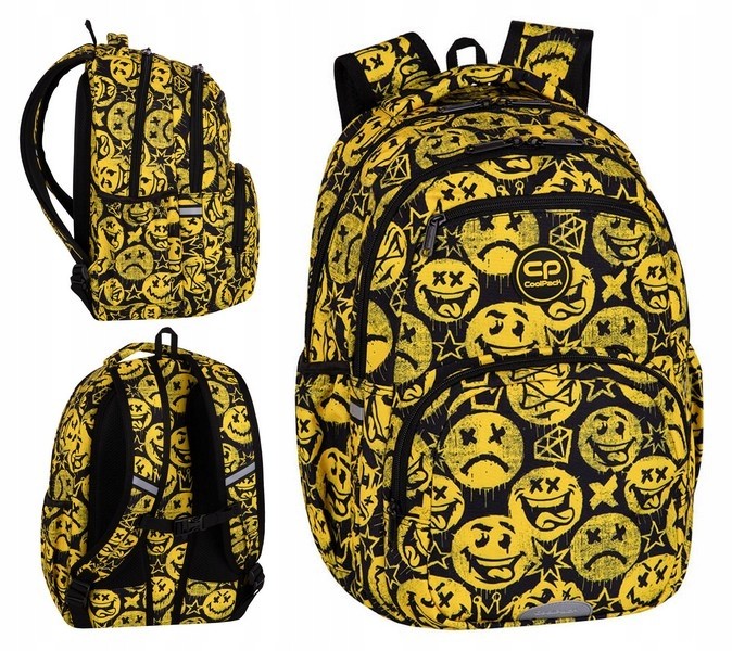 Mladistvý a odolný školský batoh CoolPack s dvoma komorami a reflexnými prvkami