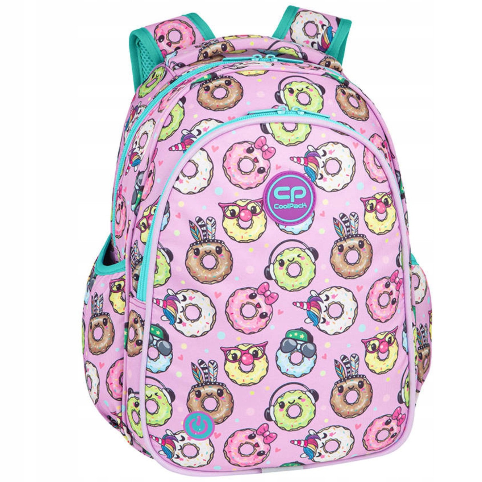 COOLPACK - JIMMY LED - Mládežnícky batoh - HAPPY DONUTS