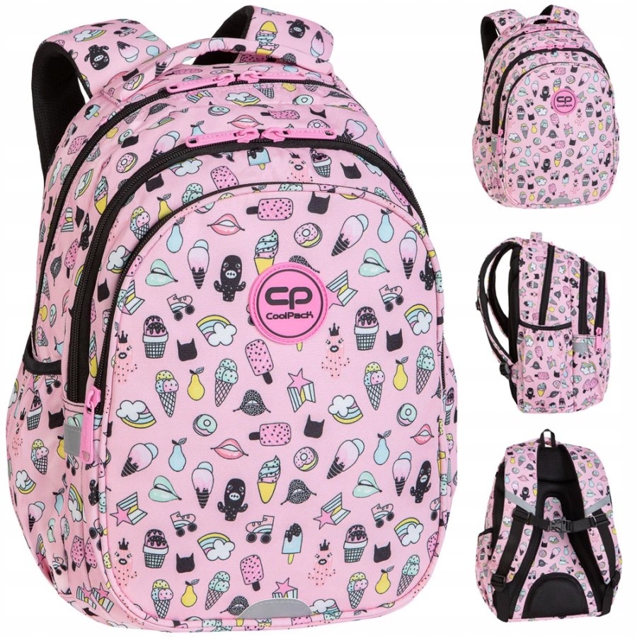 Školský batoh - Coolpack Jerry Pink Youth School Batoh