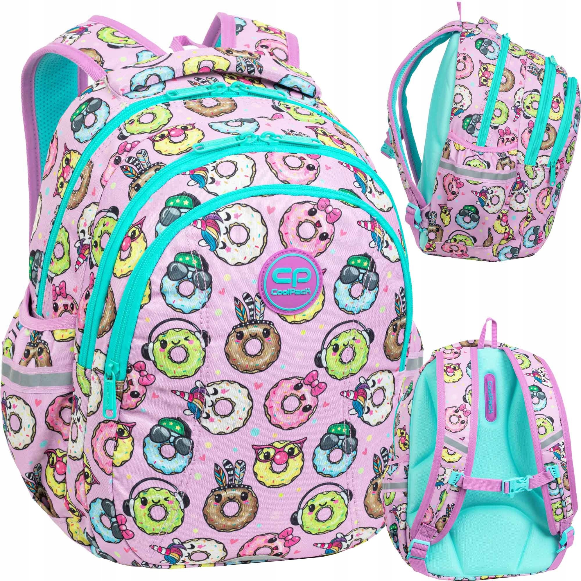 Funkčný Školský Batoh Coolpack Spiner Termic s Motívom Donuty