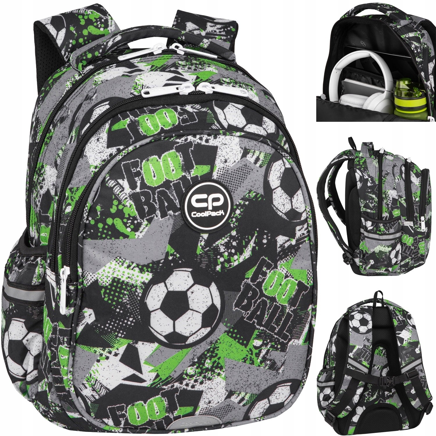 CoolPack viackomorový školský batoh, viacfarebný, 21 rokov