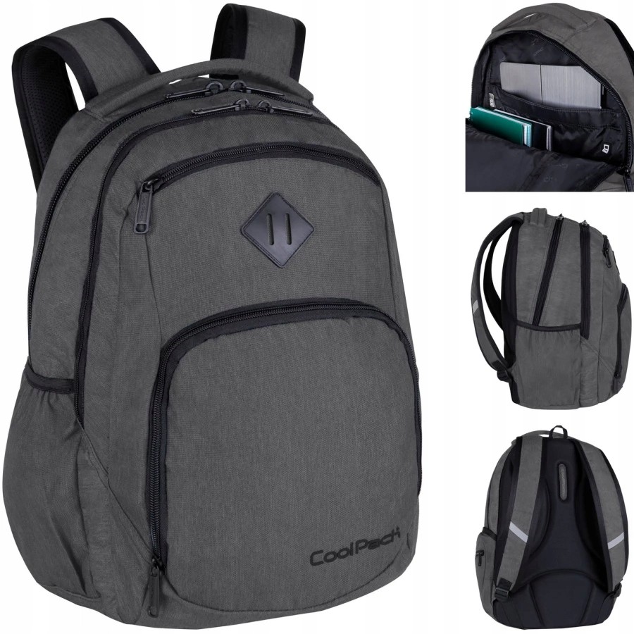 CoolPack E24021 Break Snow Grey viackomorový školský batoh, 30 rokov