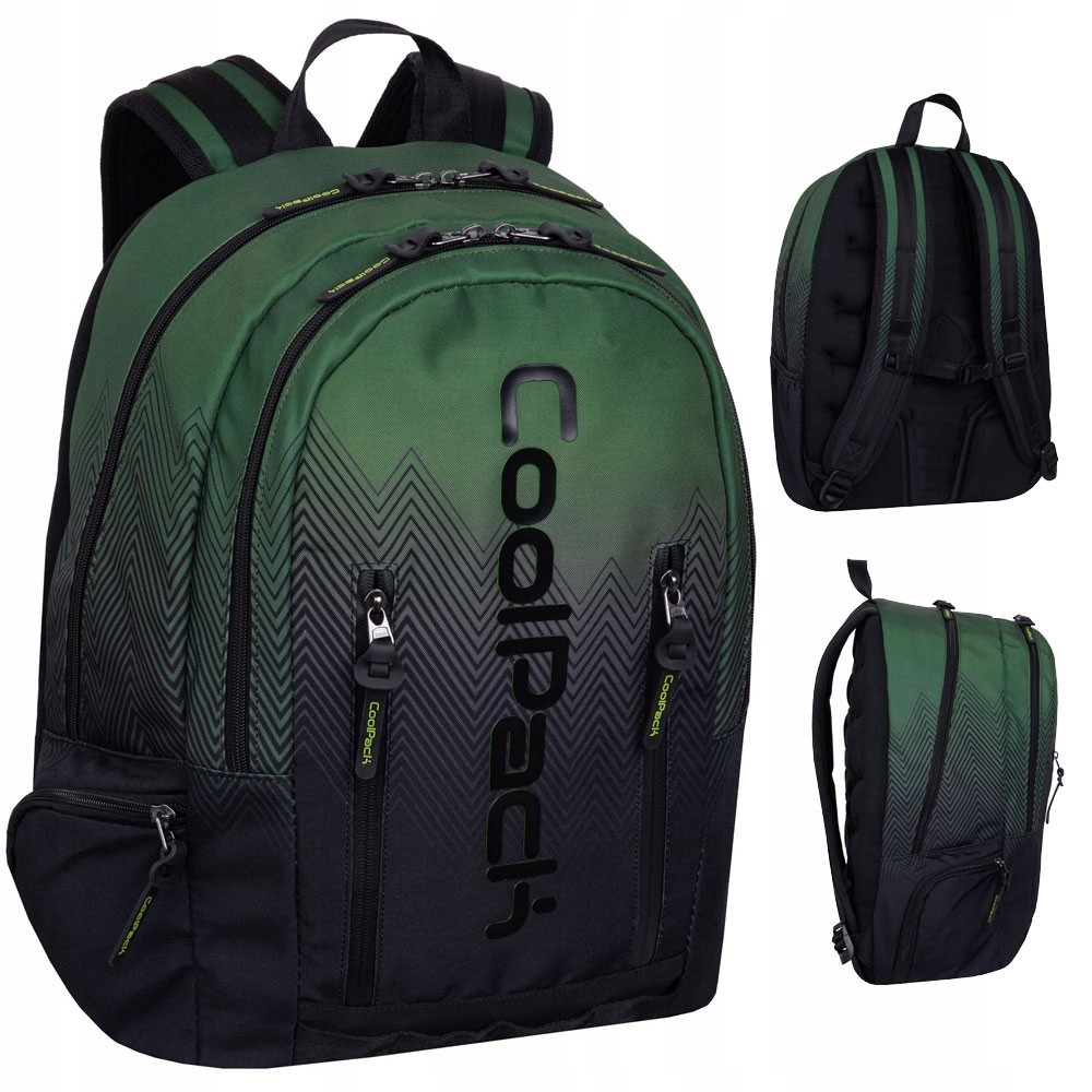 Mládežnícky batoh CoolPack Impact Green Tone F031762 pre školu a výlety