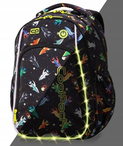Školský batoh - Coolpack batoh Strike S LED rakety A18207