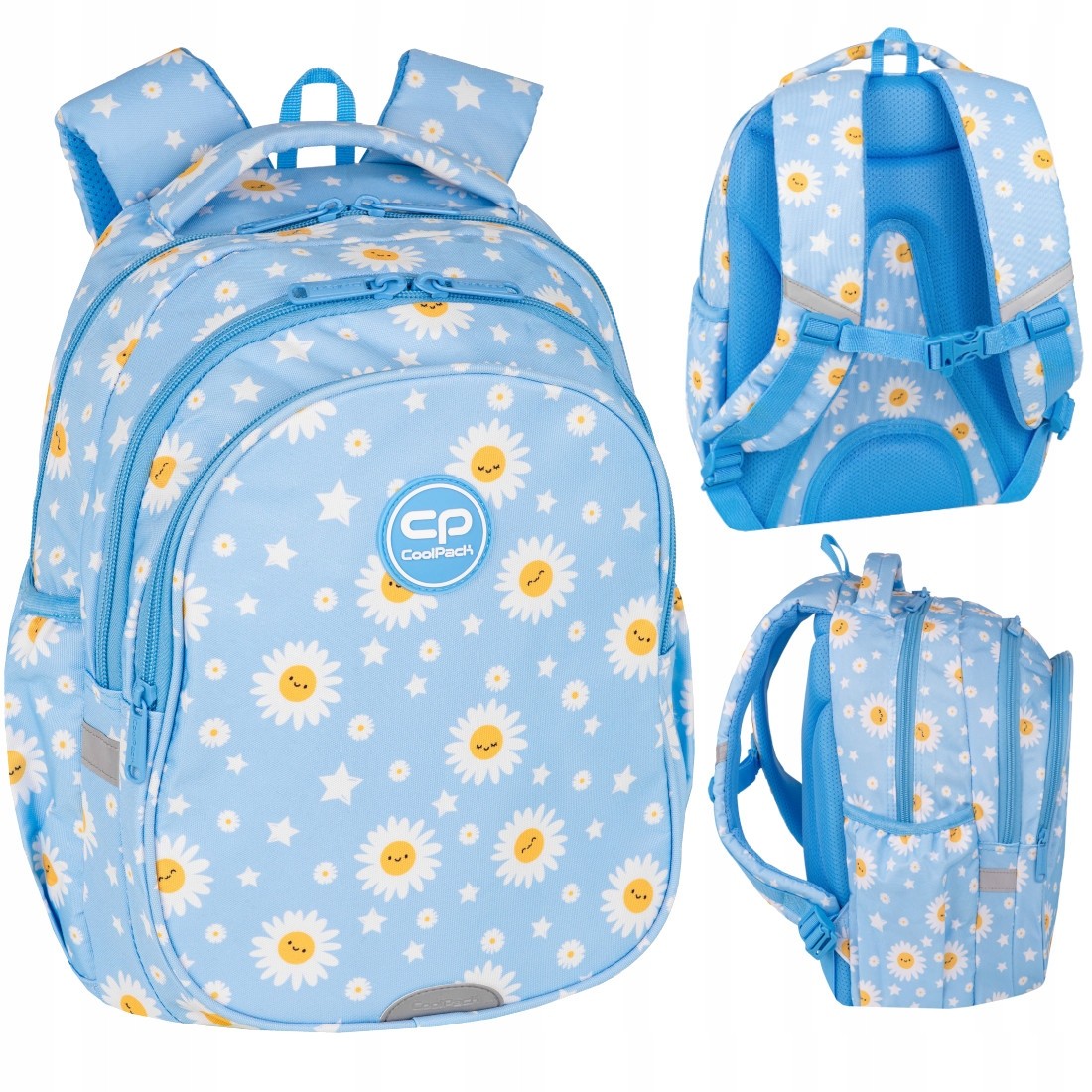 Školský batoh CoolPack Daisy Sun pre dievčatá 1-3 trieda - kvetinový vzor