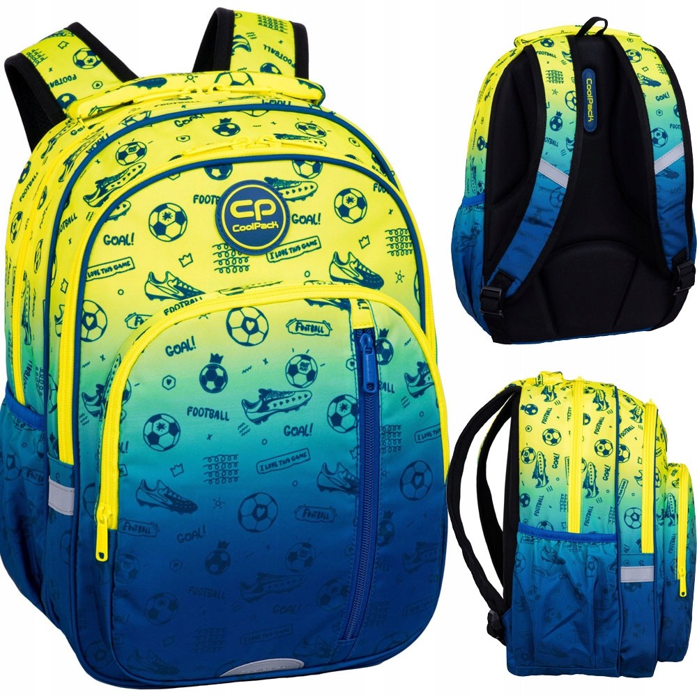 Batoh Coolpack Base - Mládežnícky školský batoh s futbalovým motívom