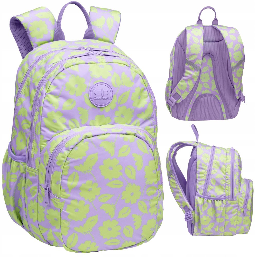 Školský batoh Coolpack Rider - Mladistvý dizajn Flores Lila