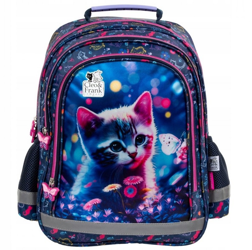 DERFORM Batoh pre Školáčky s Motívom Mačičky
