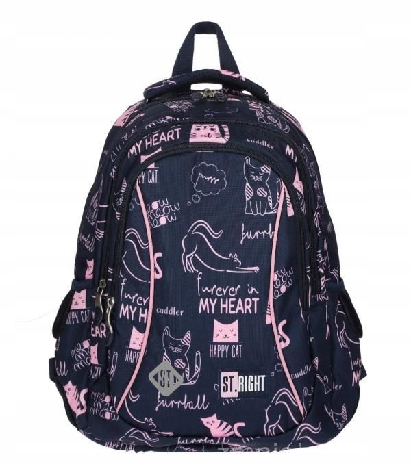Školský batoh - Two -Chamber Backpack St.right 19 L, Cats BP26