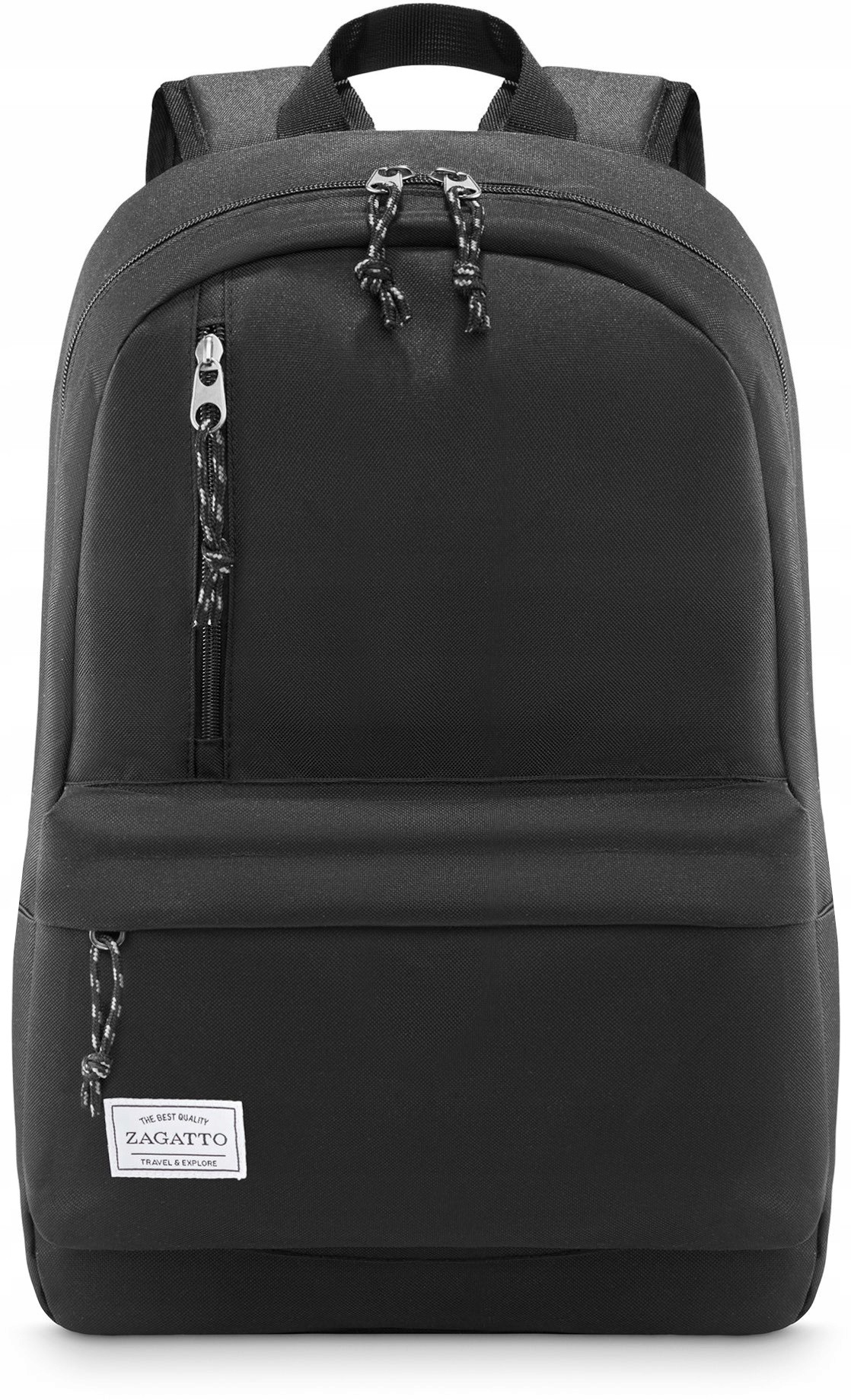 Čierny Školský Batoh Zagatto® s Priestorom na Laptop - Kolekcia Orlando