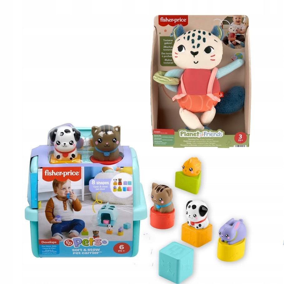 Fisher-Price Pets Sorter Transporter Detská hračka na prepravu zvieratiek 6m+ HTW93