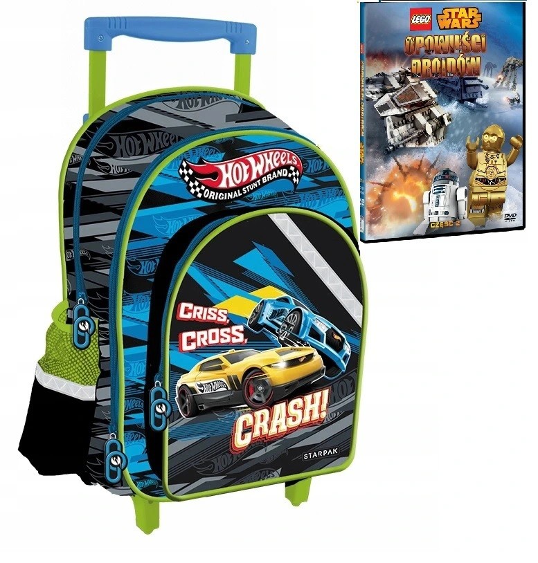 Školský batoh - Hot Wheels Backpack School School Bag + LEGO