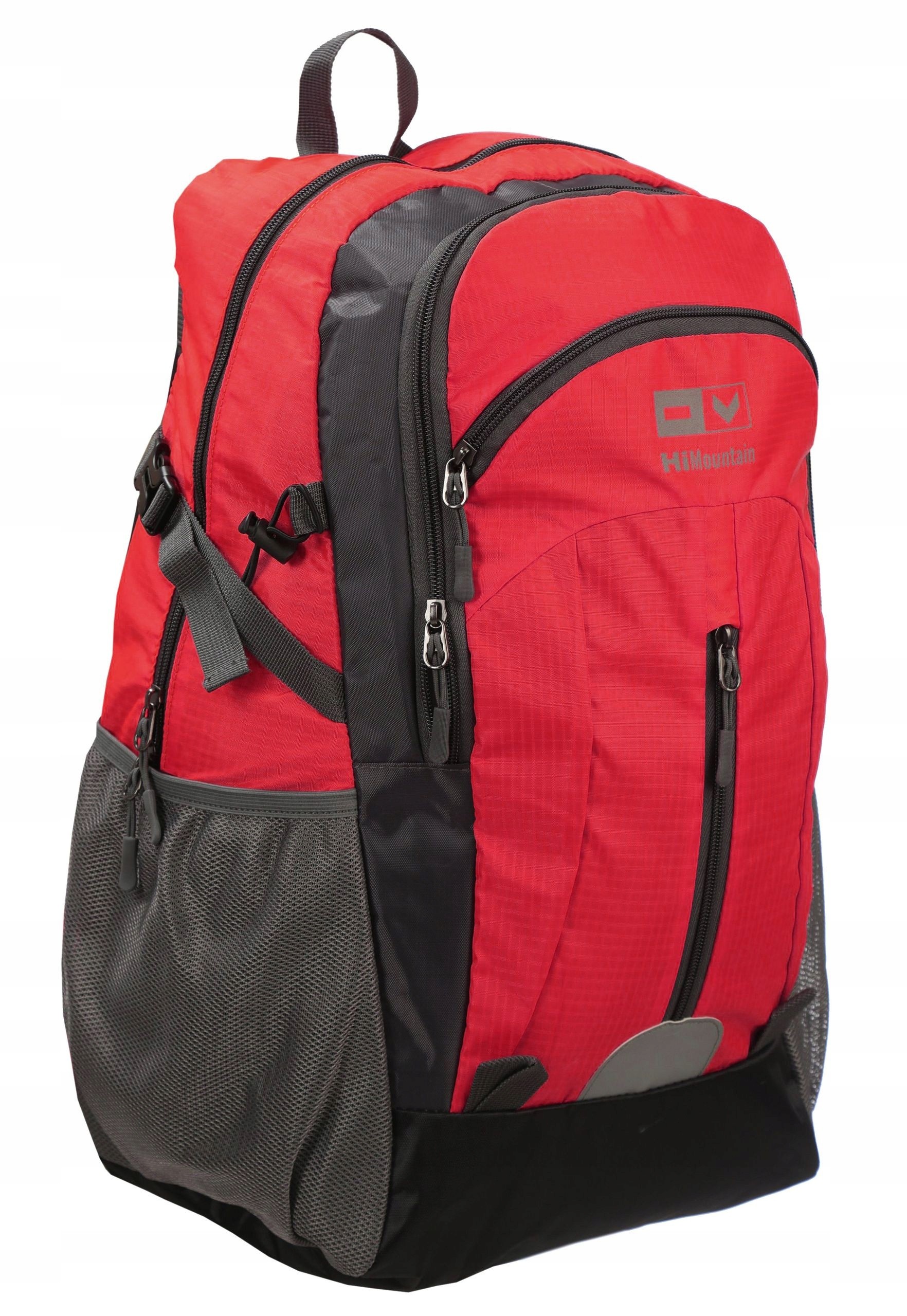 Hi Mountain GLOBE 35L Turistický Batoh S Reflectívny Detaily - Červený