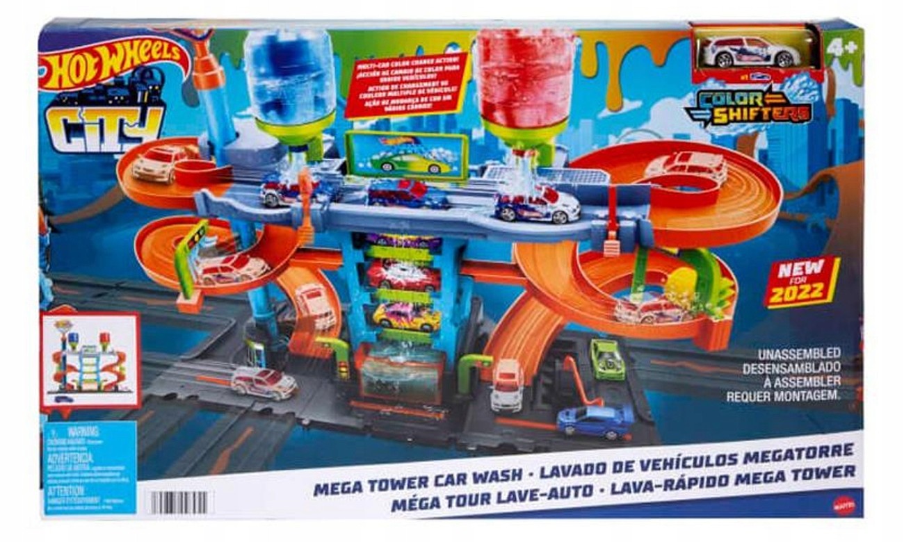 Hot Wheels City Crazy Mega autoumyváreň HDP05