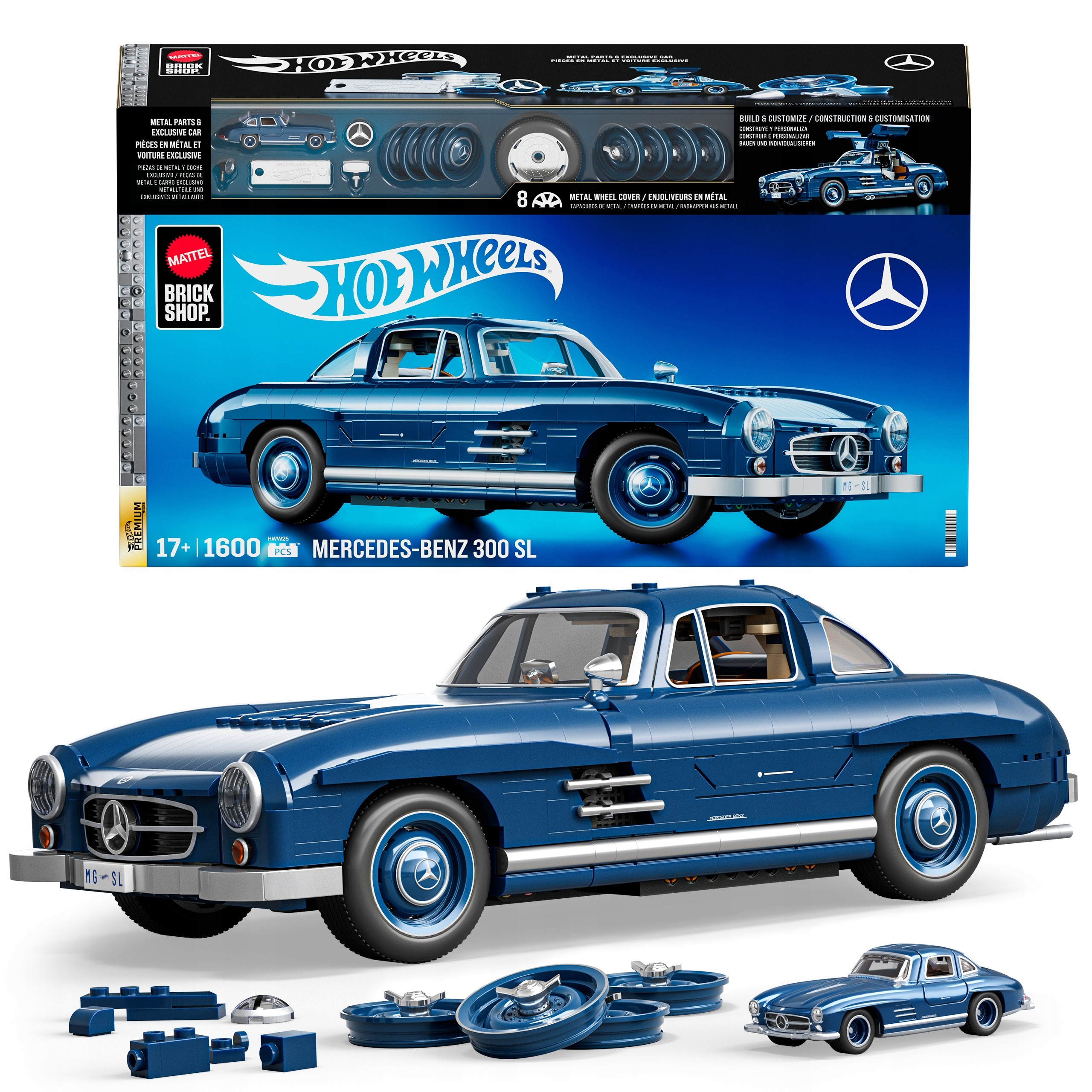 Mattel Kock Shop Hot Wheels Mercedes-Benz 300 SL auto HWW25