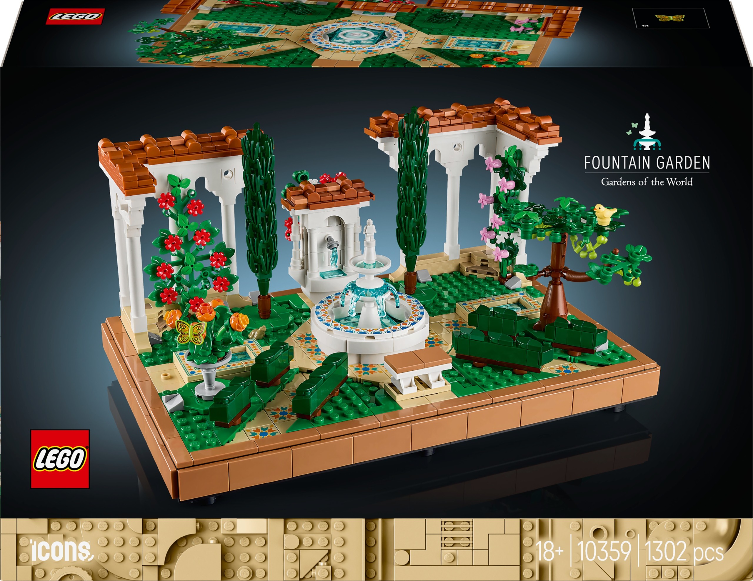 LEGO ICONS 10359 Ikony 10359 Záhrada s fontánou