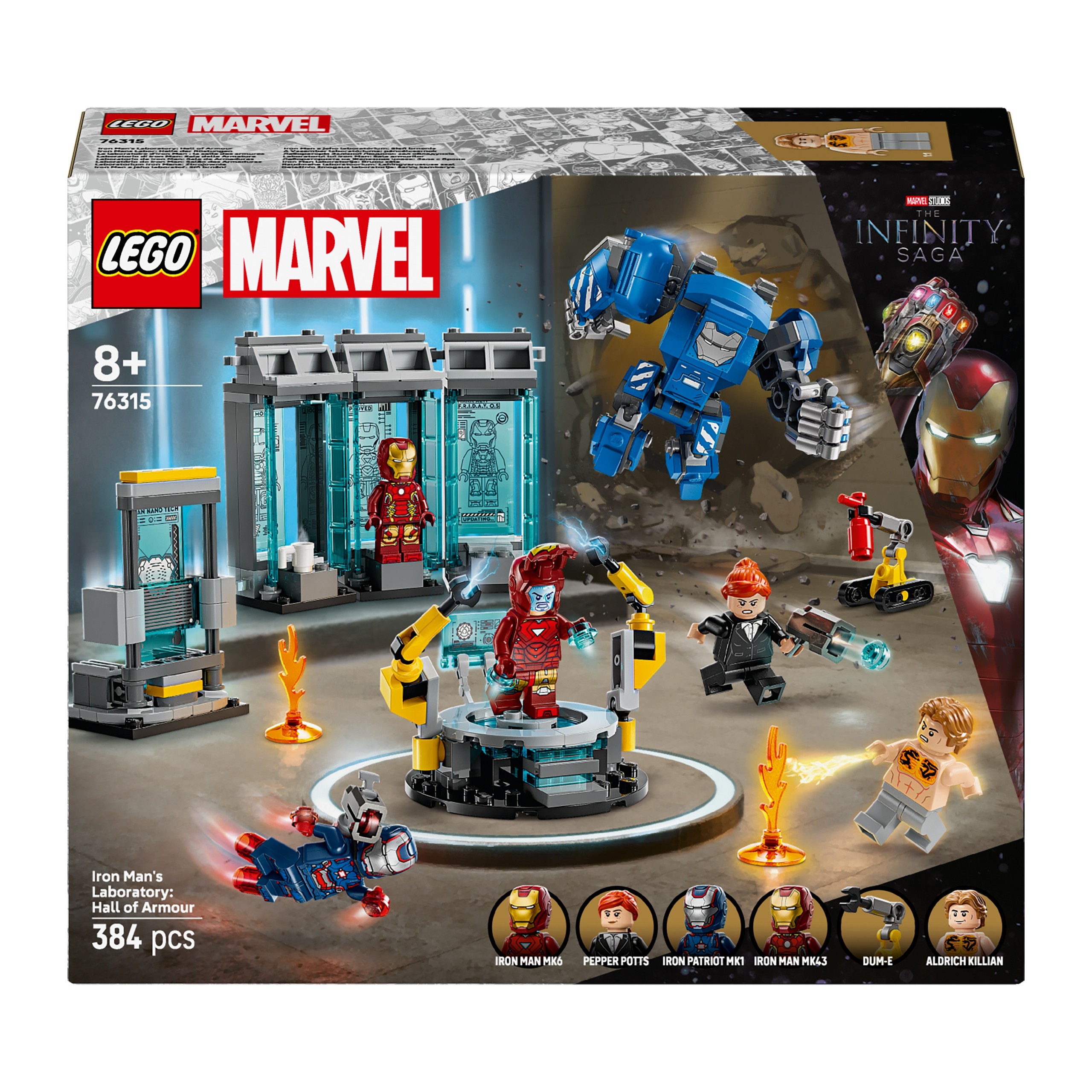 LEGO Super Heroes 76315 Marvel 76315 Iron Man a jeho laboratórium: Sieň brnení