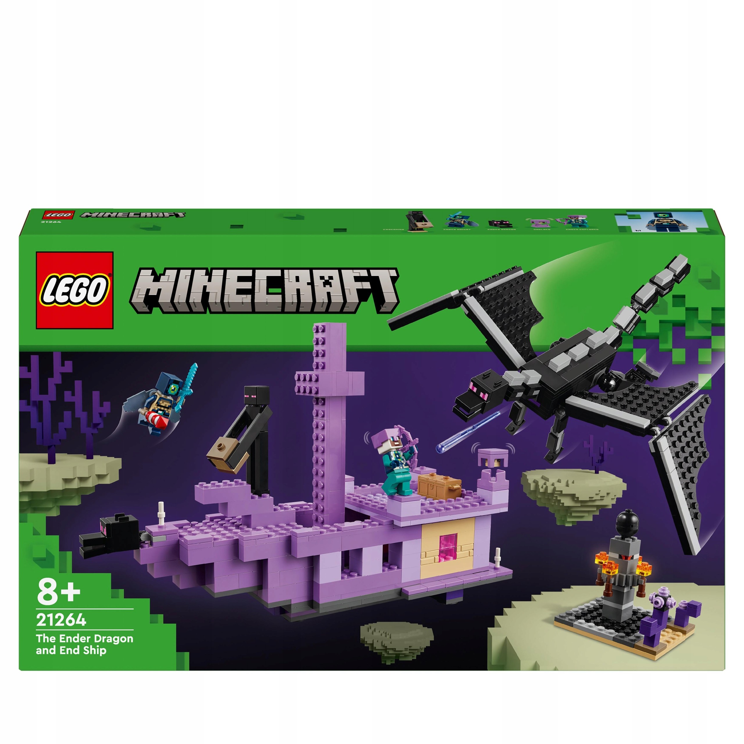 LEGO Minecraft 21264 Minecraft 21264 Enderov drak a Enderova loď