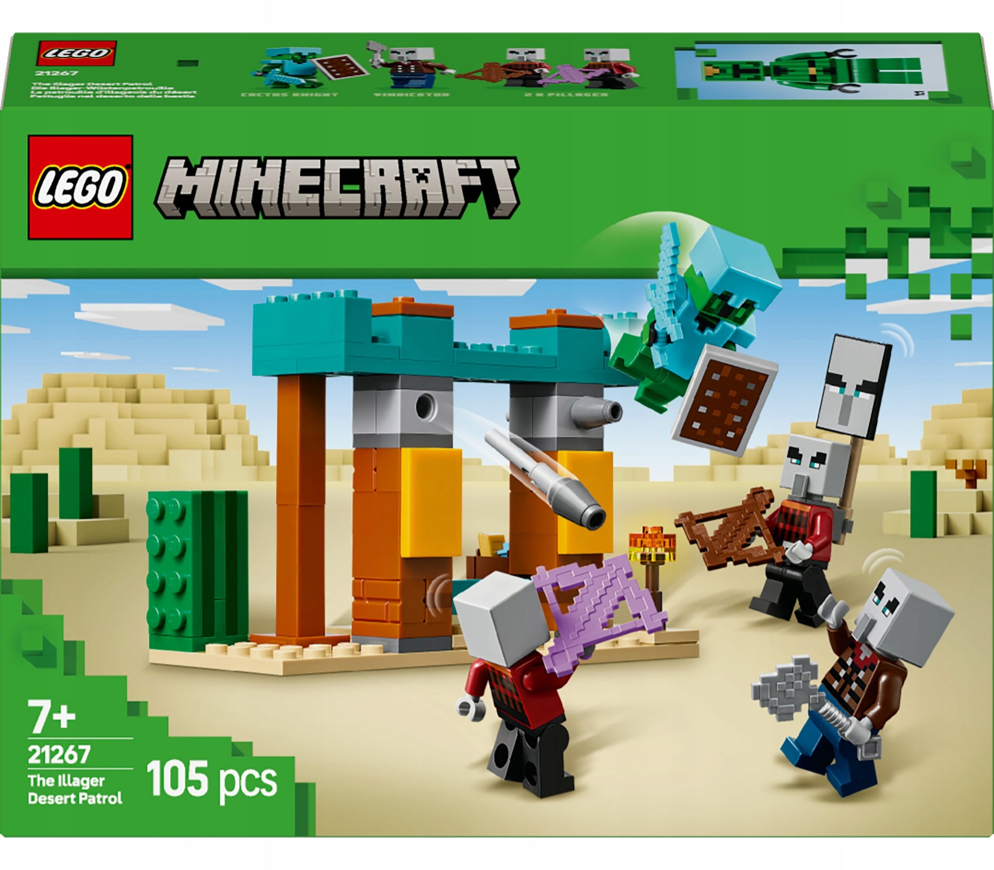 LEGO Minecraft 21267 Minecraft 21267 Púštna tajná hliadka
