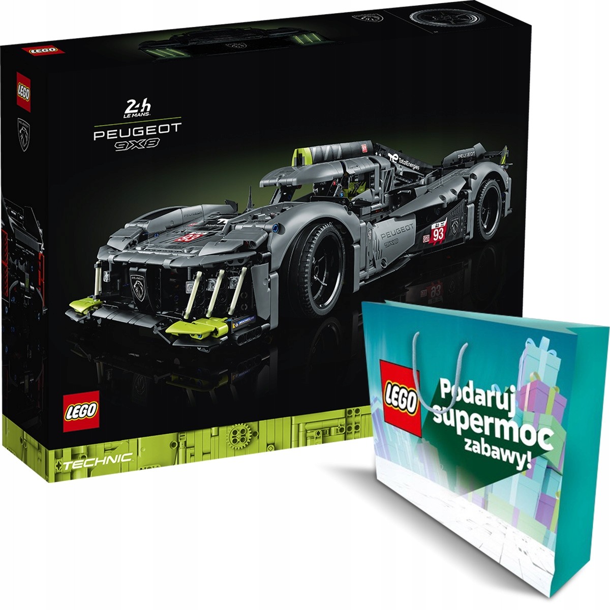 LEGO Technic PEUGEOT 9X8 Le Mans Hybrid 42156
