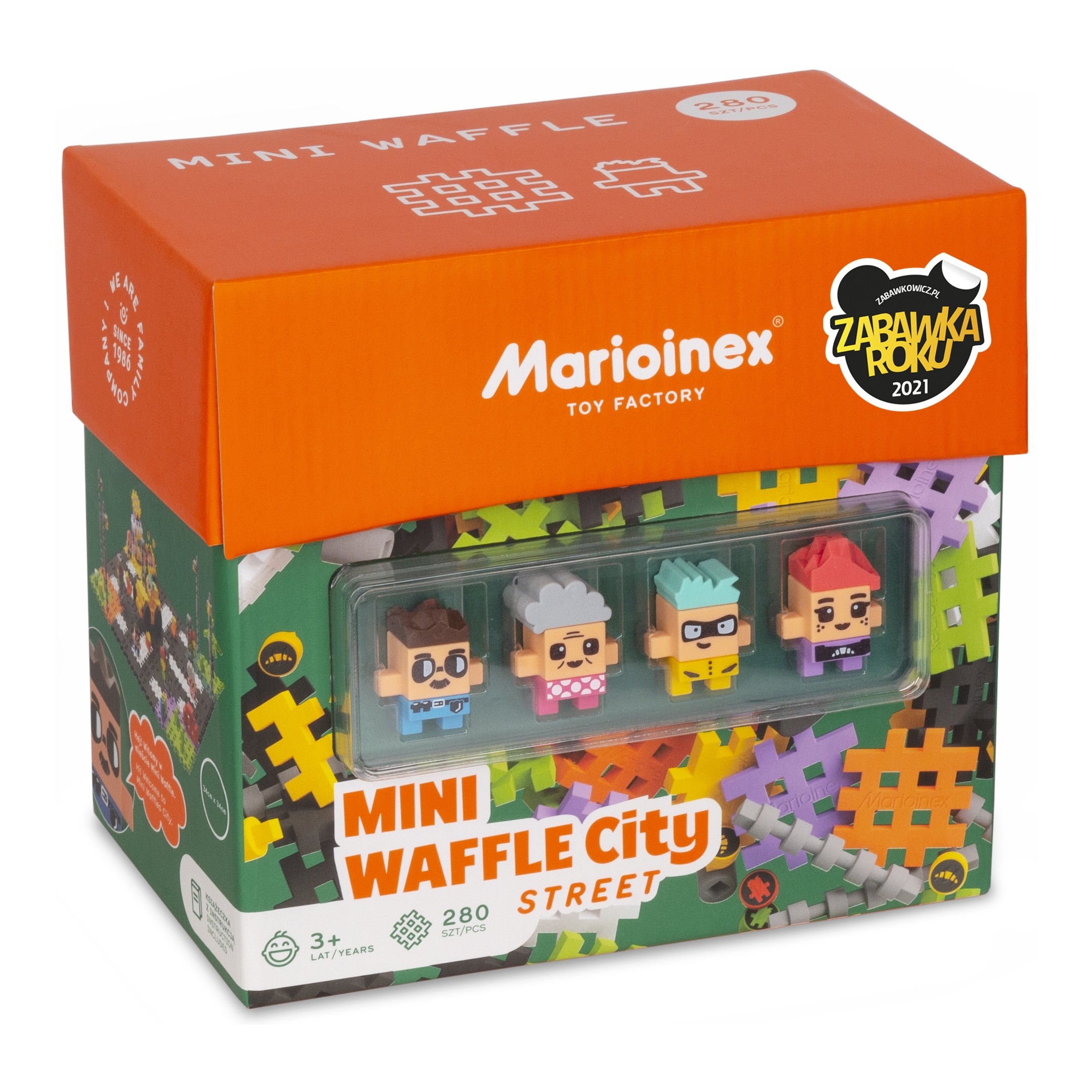 Marioinex Mini Waffle Street kocky 280 dielikov