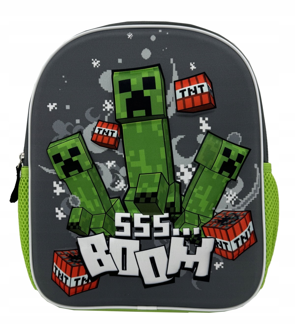 Plecak Minecraft s dvoma bočnými vreckami pre deti od 3 rokov