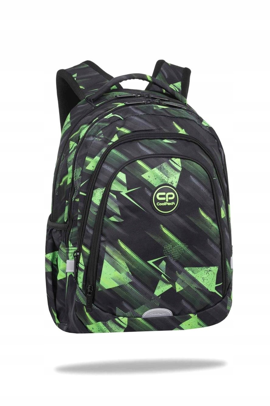 Školský batoh Coolpack Drafter 3 Green Mirror - ideálny na vyučovanie aj výlety