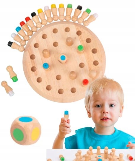 MONTESSORI DREVENÁ PAMÄŤ HRA PRE DETI MEMORY LOGIC MEMORY