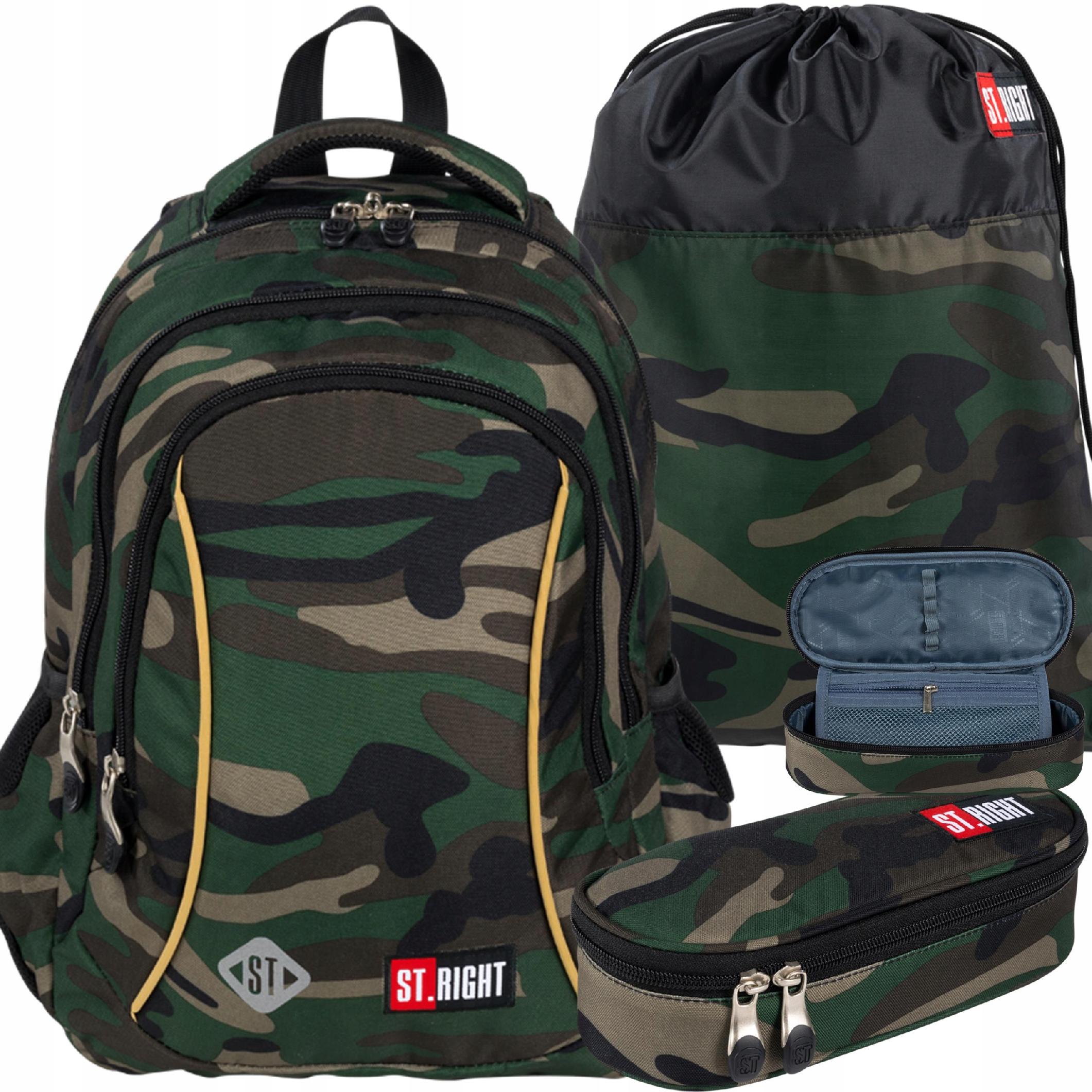 Školský batoh - Camo St.Right Tactical Military School Batoh