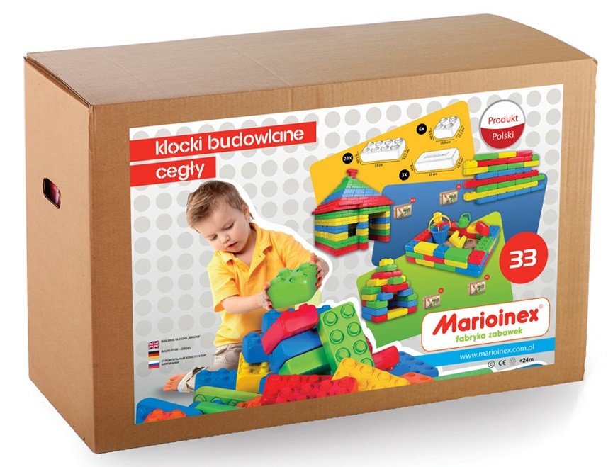 Stavebné kocky Marioinex 33 kusov