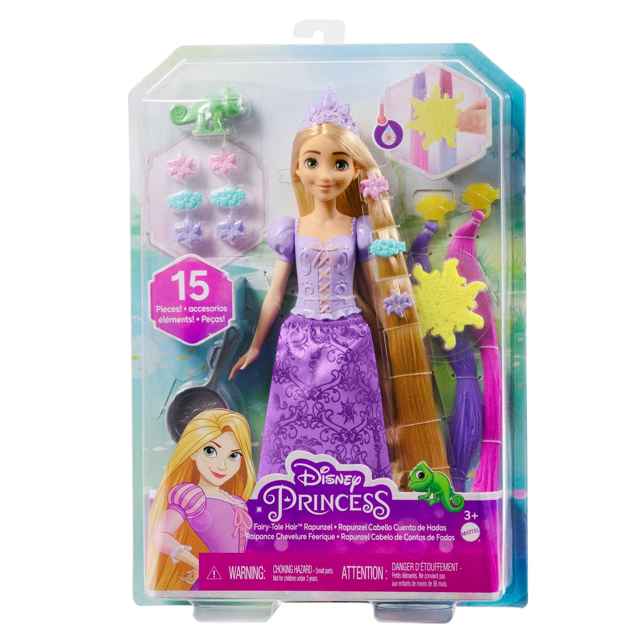 Bábika Rapunzel Disney Na vlásku Disney princezná Locika s vlasmi Fairy Tail HLW18 29,21 cm