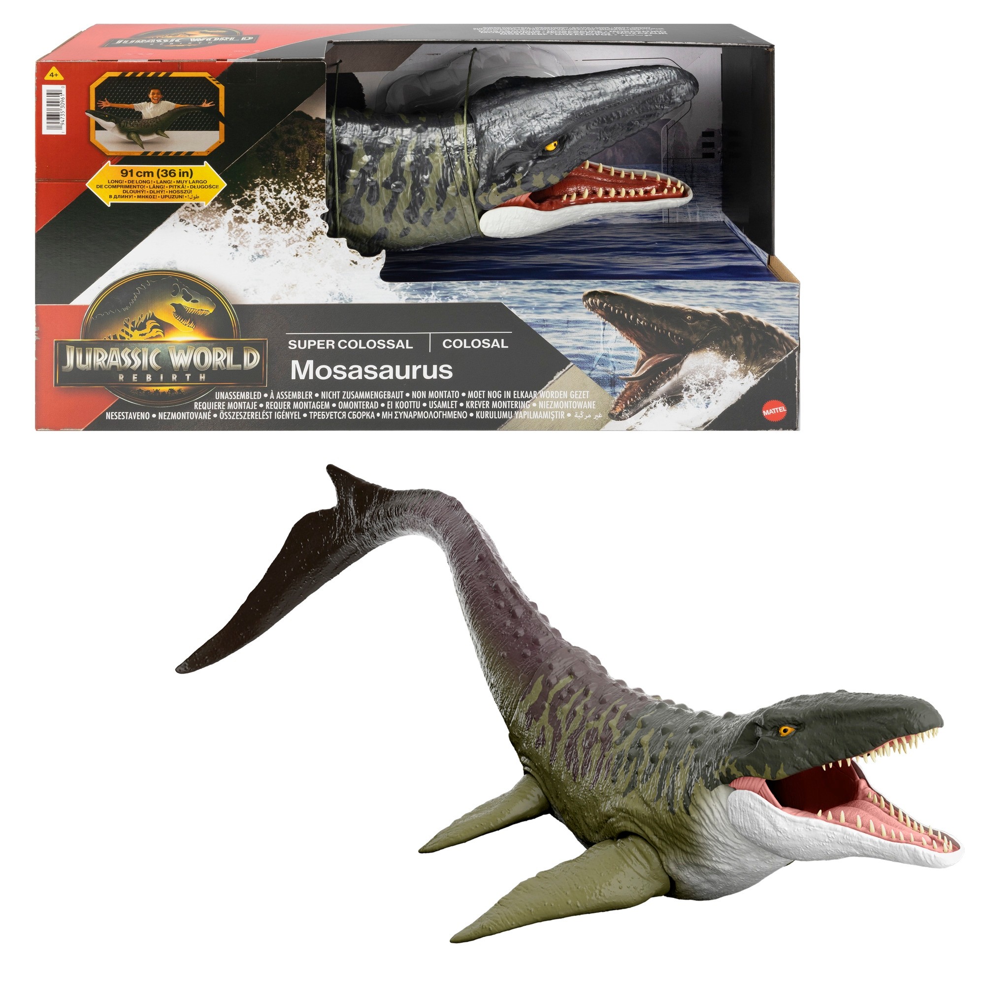 Mattel Jurský svet Veľký Mosasaurus JGB51