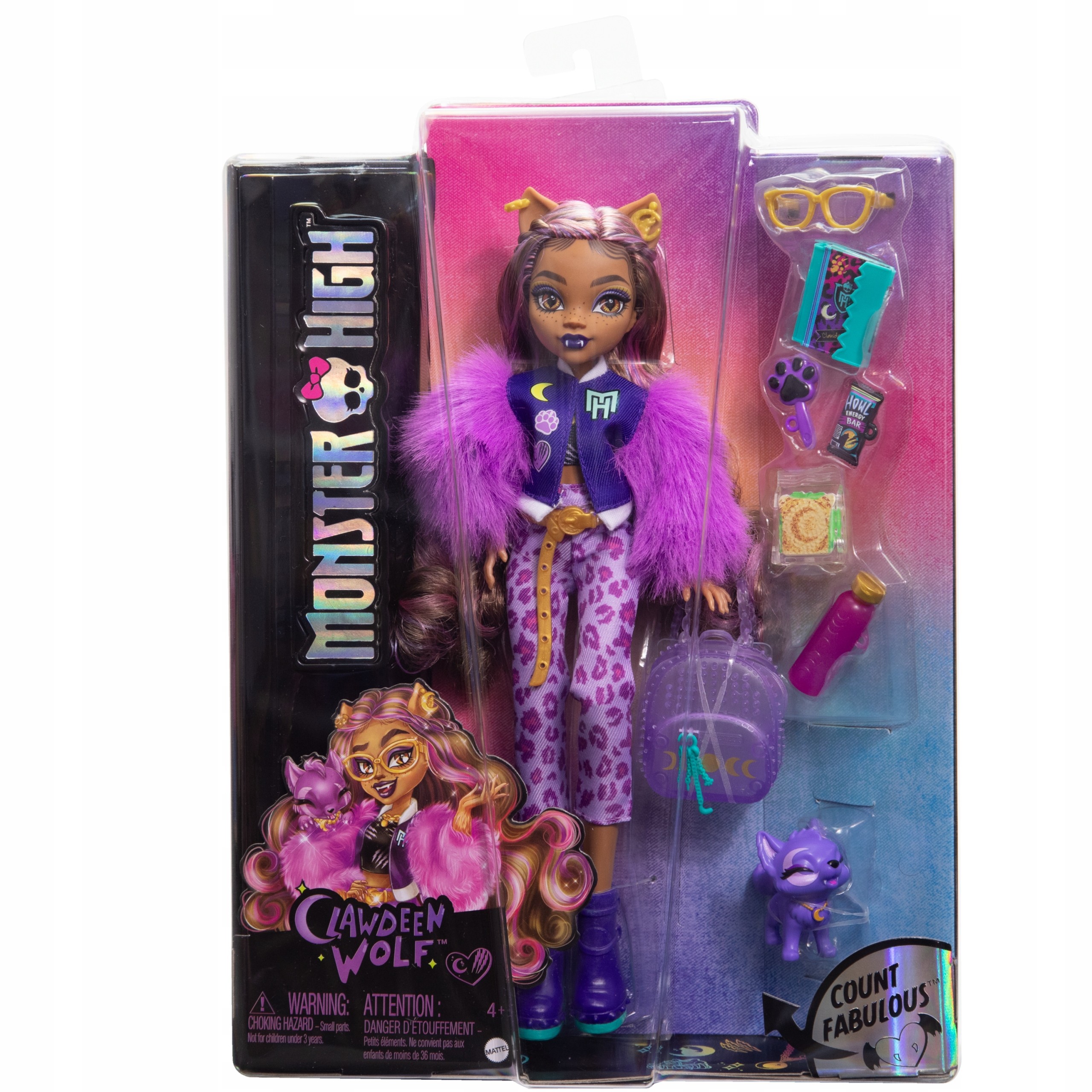 Mattel Monster High Bábika Clawdeen Wolf 29 cm