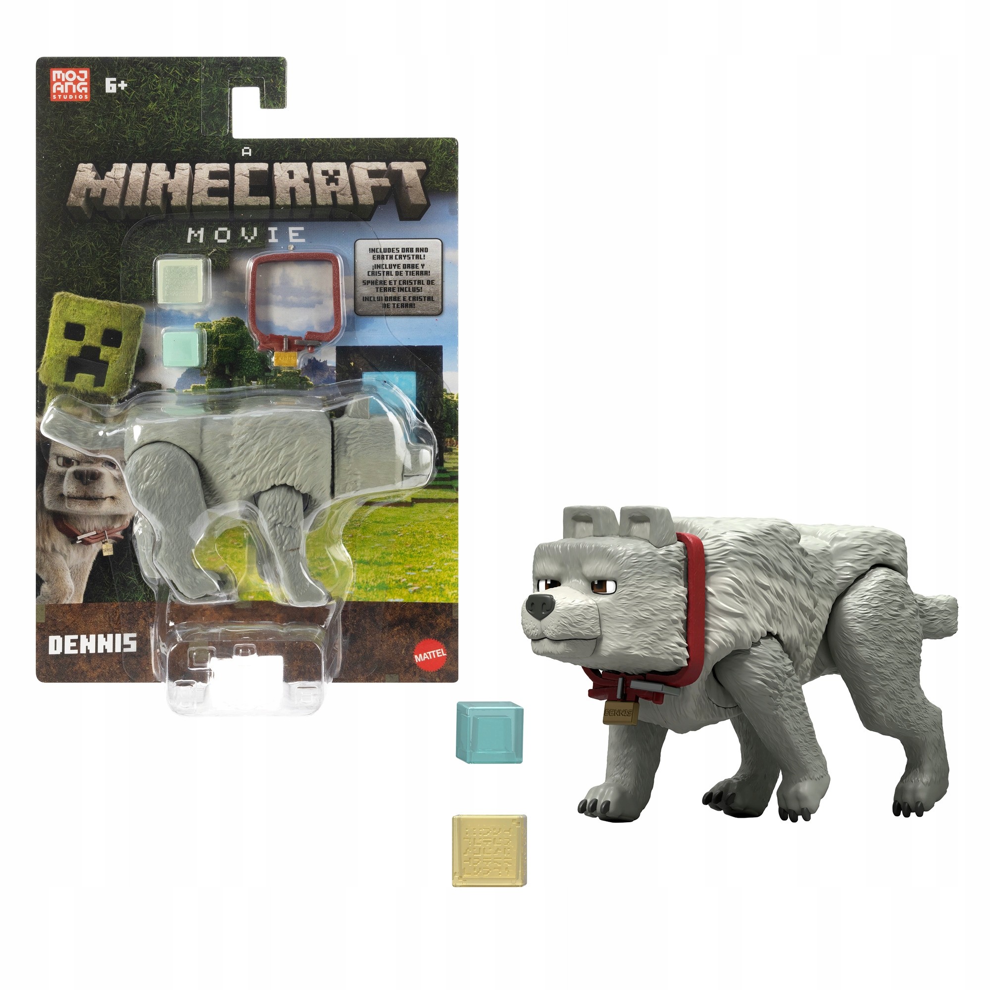 Figúrka vlka z filmu Minecraft