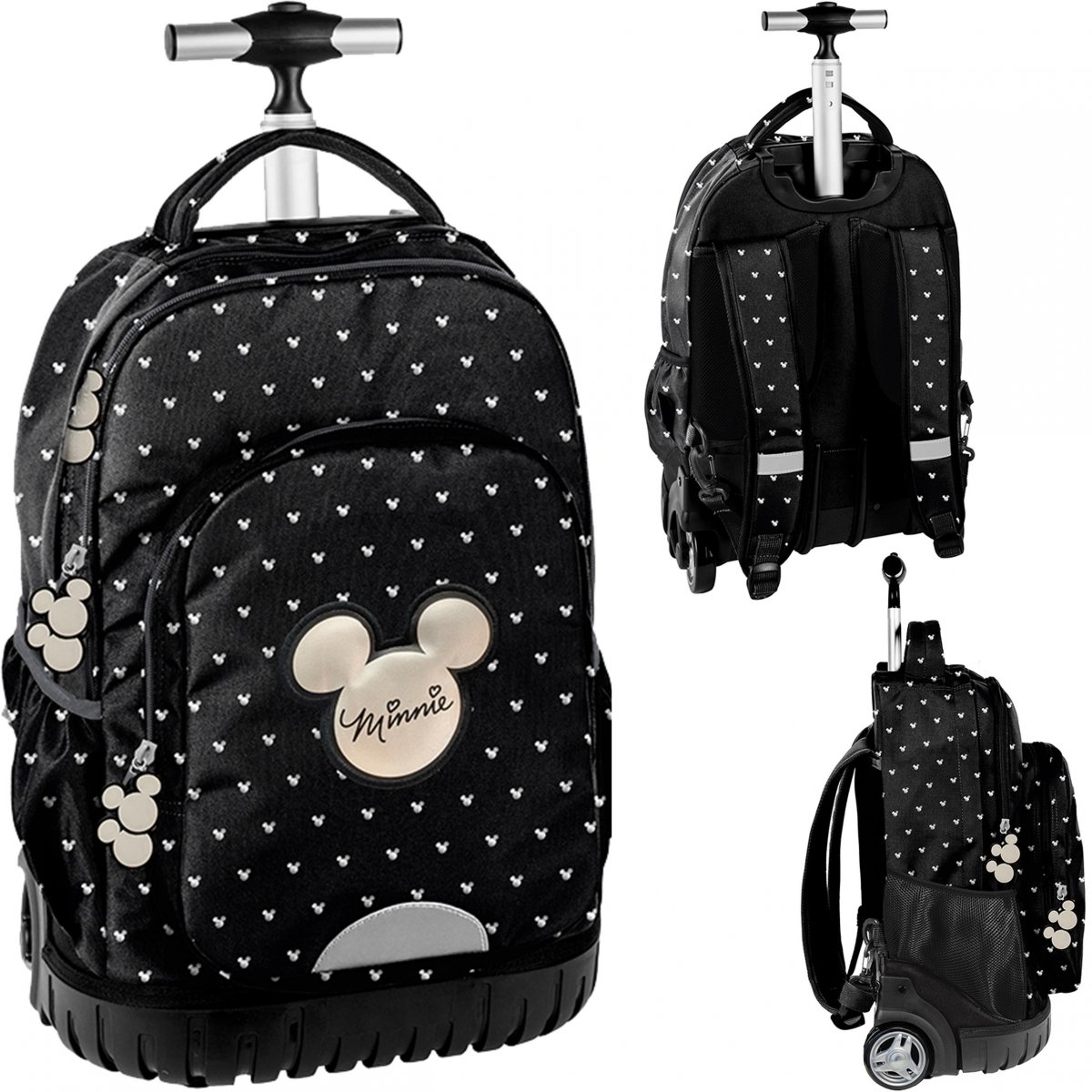 Školský batoh - Batoh myš Minnie na kolesách veľké pre dievčatá